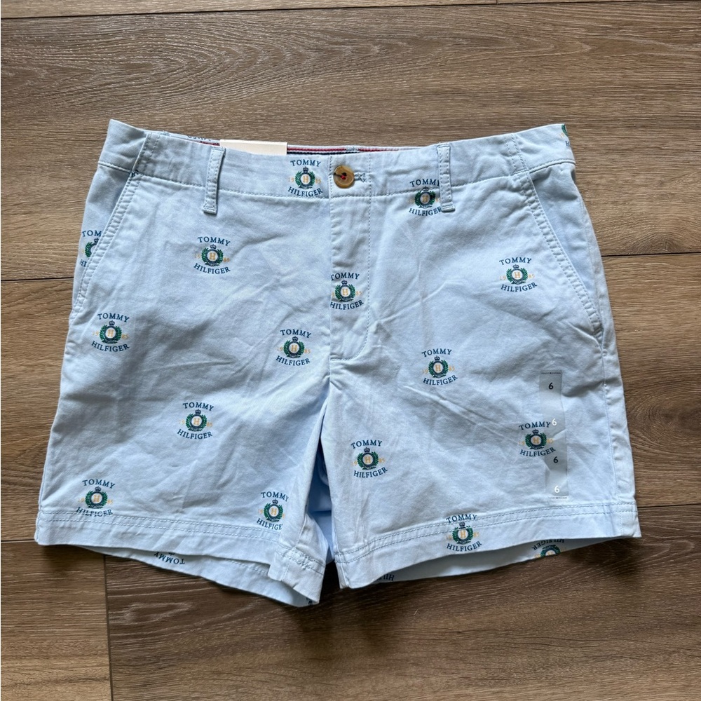 Tommy Hilfiger Sky Blue Logo Shorts